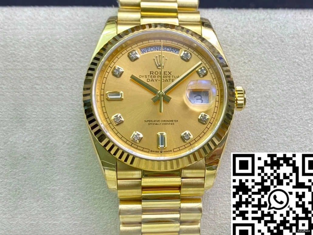 Rolex Gold Factory EW Champagne Yellow M128238-0008 Dial Day-Date 1116